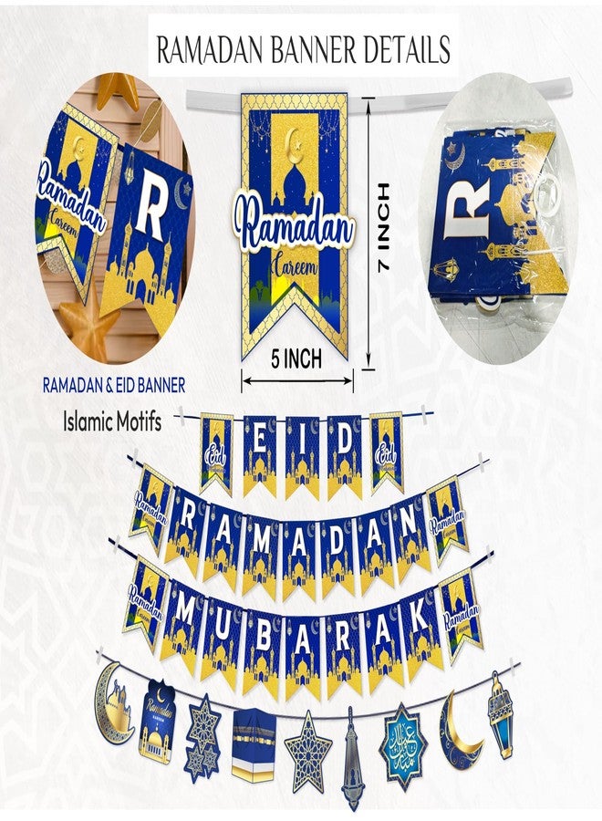 OLEEK ramadan mubarak banner - ramadan decorations for home 2026 - ramadan banner decorations - eid mubarak banner - ramadans mubarak decorations - ramadan decorations for home banner - ramadan gifts - Image 2